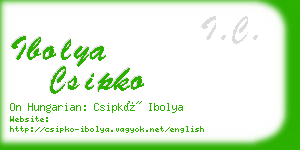 ibolya csipko business card